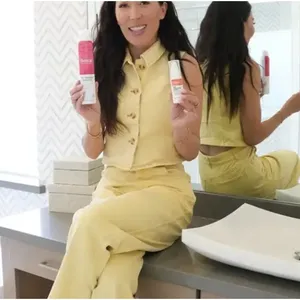 Tanya Taylor Butter Yellow Denim Vest Top SIZE 4 Waistcoat Western Designer $345 thumbnail 7