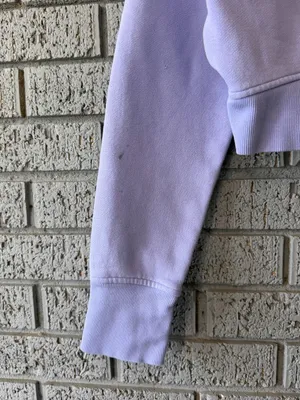 Lululemon Scuba Full-Zip Cropped Hoodie Lilac Smoke Purple Size 8 thumbnail 5