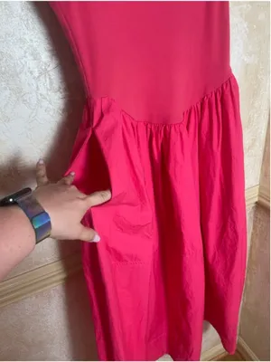 Free People Dylan Midi Dress Cotton Drop Waist Open Back Whimsical Fairy Sz L thumbnail 5