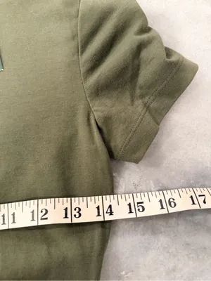 NWT Wild Fable Size S Olive Green Cropped Baby Tee Short Sleeve Crew Neck thumbnail 5