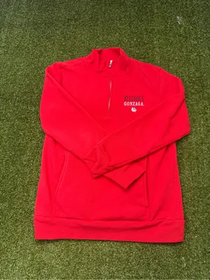 Fall Rush Gonzaga 1/4 Zip Sweatshirt Red Bulldogs Collegiate Football Women S thumbnail 4