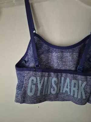 Gymshark Blue Seamless Sports Bra thumbnail 6