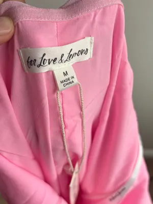 For Love & Lemons Pink Strapless Ruched Mini Dress thumbnail 5