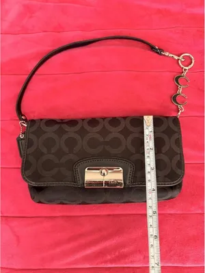 Vintage Black Coach Kristin Wristlet with Extender thumbnail 6