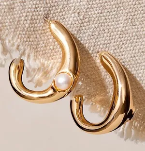 Free People NWT Leeada Lune Earrings thumbnail 1