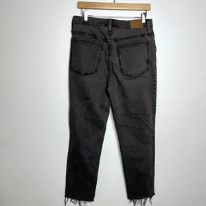 Madewell The Perfect Vintage Jean Gray Denim Jeans thumbnail 3
