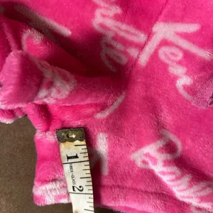 Barbie Ken Apparel Matel Hot Pink Logo Fleece Sleep Shorts with pockets size M thumbnail 7