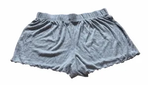 Primark Women's Soft Ribbed Lounge Shorts - Gray thumbnail 2