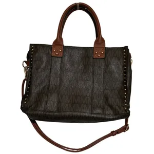 M Marco Collection Brown Monogram‎ 3 pc Set Crossbody Purse Wristlet thumbnail 2