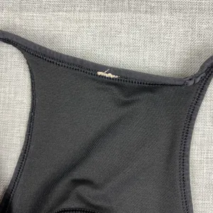 Lululemon Sports Bra Womens 10 Black Lattice Back Racerback Medium Support Yoga thumbnail 4