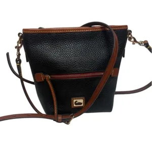 NEW! Dooney & Bourke Black Camden Pebblie Mini Hobo Leather Crossbody Bag thumbnail 2