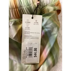 CALIA Womens High Rise Step Up Short 3 Inseam Abstract Print Green Orange XS NEW thumbnail 7