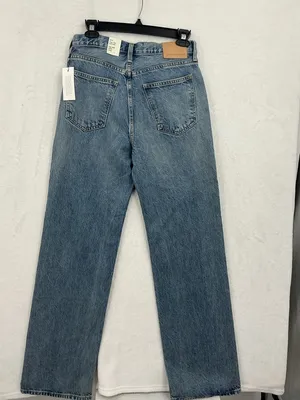 Denim Forum Wide-Leg Jeans in Medium Blue Wash 841 thumbnail 8