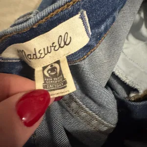 Madewell 10" High-Rise Skinny Jeans Button Fly Raw Hem Blue 25P Minimalist‎ thumbnail 3