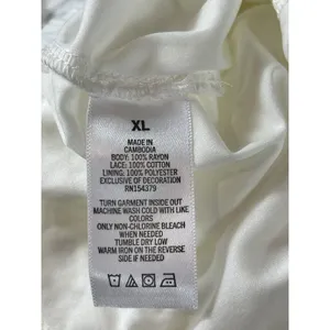 Aeropostale White Lace Tiered Mini Skort XL Boho Prairie Cottagecore Pull On NWT thumbnail 8