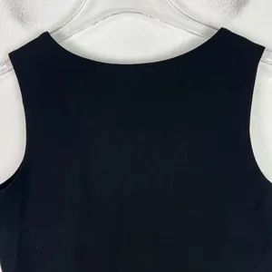 NWT Jones & Co New York Sleeveless Faux Crossover Hem Top Black Size Small S NEW thumbnail 9