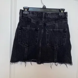 Abercrombie Natural Rise Faded Black Skirt thumbnail 2