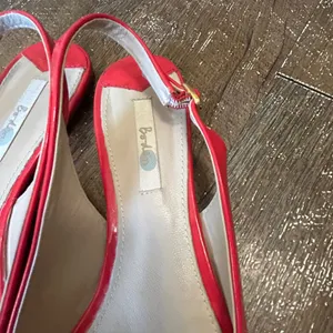 Boden Red Patent Leather Slingback Pointed Toe Flats Size 41.5 EU 10.5 Us thumbnail 2