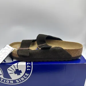 Birkenstock Arizona Mocca Brown Soft Footbed Suede Leather Women Sandals Size 8 thumbnail 13