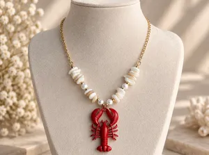 Super cute summer women’s necklace Red thumbnail 2