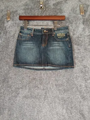 Ed Hardy By Christian Audigier Denium Mini Mcbling Y2k Inspired Festival Size 25 thumbnail 4