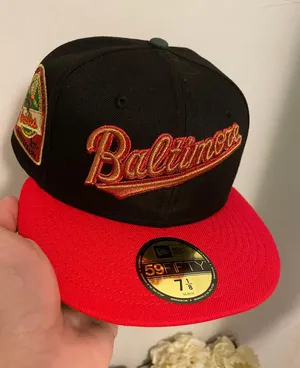 Off the dome podcast x burdeens Chicago Baltimore orioles 30th anniversary patch size 7 1/8 brand new thumbnail 1