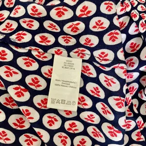 NWT!! BODEN Edna Tunic Top Retro Floral Navy Blue Red Preppy Polka Dot Size 6 thumbnail 9