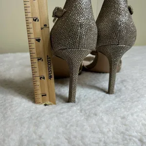 Maripé Heels Womens‎ 9 Gold Sloane Glitter Stiletto Wedding Formal Holiday Party thumbnail 9