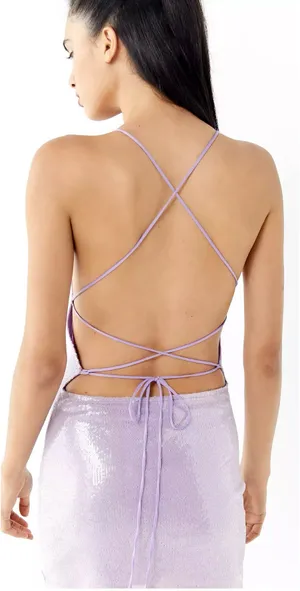 Motel Rocks Hedi Sequin Open Back Mini Dress thumbnail 3