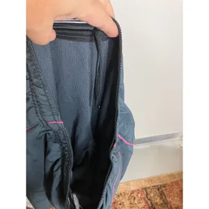 Nike Performance Shorts Women L Gray Excellent Pink Trim Mesh Lined Pockets Y2K thumbnail 5