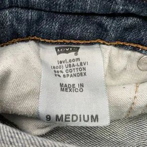 Levis Too Superlow 524 Jeans Size 9 Blue Denim 30X30 Slim Straight Cigarette thumbnail 6