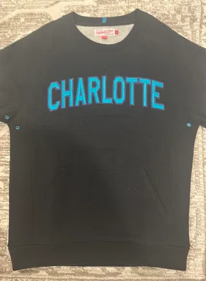 Charlotte Hornets Cutoff Sweatshirt  thumbnail 3