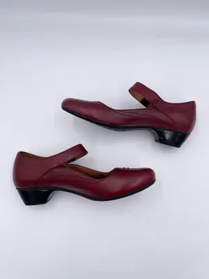 Taos Samba Mary Jane Shoes Women's Size 7 Deep Burgundy Red Low Heel Closed Toe thumbnail 12
