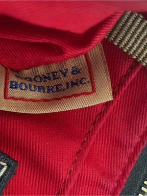 Dooney & Bourke Mini Crossbody Bag Navy Blue Saffiano Leather Gold Hardware Y2K thumbnail 7
