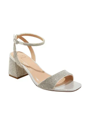 A New Day Shannon Block Heel Sandals 89469406 Silver Gray 6.5M thumbnail 10