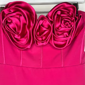 Monique Lhuillier Rosette Coreset Maxi Dress Size 6 thumbnail 4