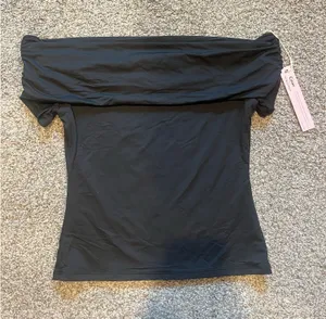 Amazon Black Off-The-Shoulder Top thumbnail 1