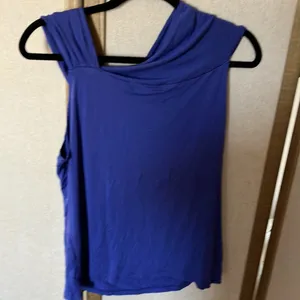 FINAL MARKDOWN August silk Elegant Purple Sleeveless Top xl thumbnail 3