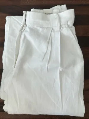 Abercrombie & Fitch Tailored White Pants thumbnail 5