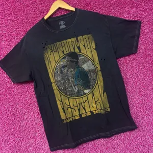 Jimi Hendrix 1969 Newport Pop Festival Distressed Rock Tee M thumbnail 3