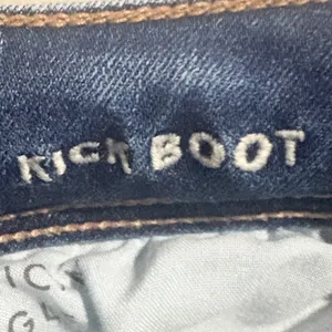 American Eagle Kick Boot Jeans Womens 8 Medium Wash Excellent Next Level Stretch thumbnail 4