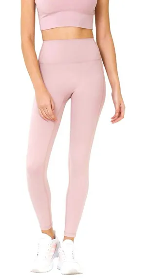 *NWT* women’s‎ pale pink, tummy control, leggings, Small thumbnail 1