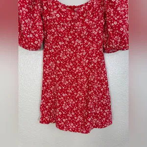 Reformation Kopa Mini Dress Red Floral size 2 $218 thumbnail 7
