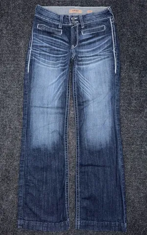 Ariat Mid Rise Entwined Trouser Jeans Marine Women’s 28 R 10025302 EUC thumbnail 1