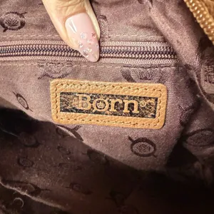 Born Bucket Crossbody Leather Handbag Bag‎ Camel Tan Leather thumbnail 7