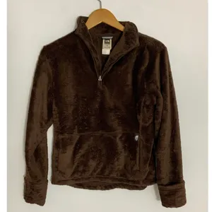 The North Face Osito Quarter Zip Pullover Brown Fleece Women's medium‎ thumbnail 1