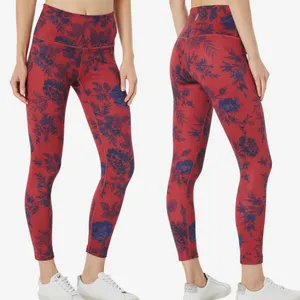 Free People Movement High Rise 7/8 Lose Control Ashford Leggings: Floral Combo thumbnail 7