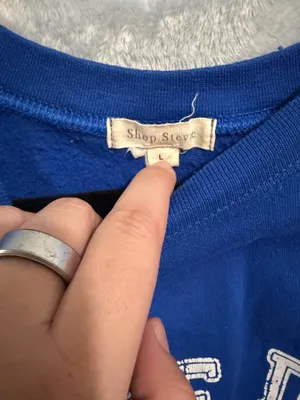 Shop Stevie Royal Blue Game Day Sweatshirt L thumbnail 3