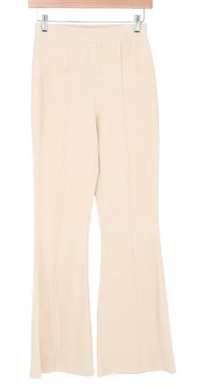 Aerie Pants Womens XS Flare Corduroy Cream High Waisted Seam Front Excellent thumbnail 1