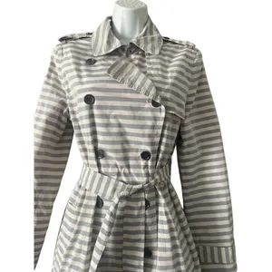 Banana Republic Striped Trench Coat thumbnail 4